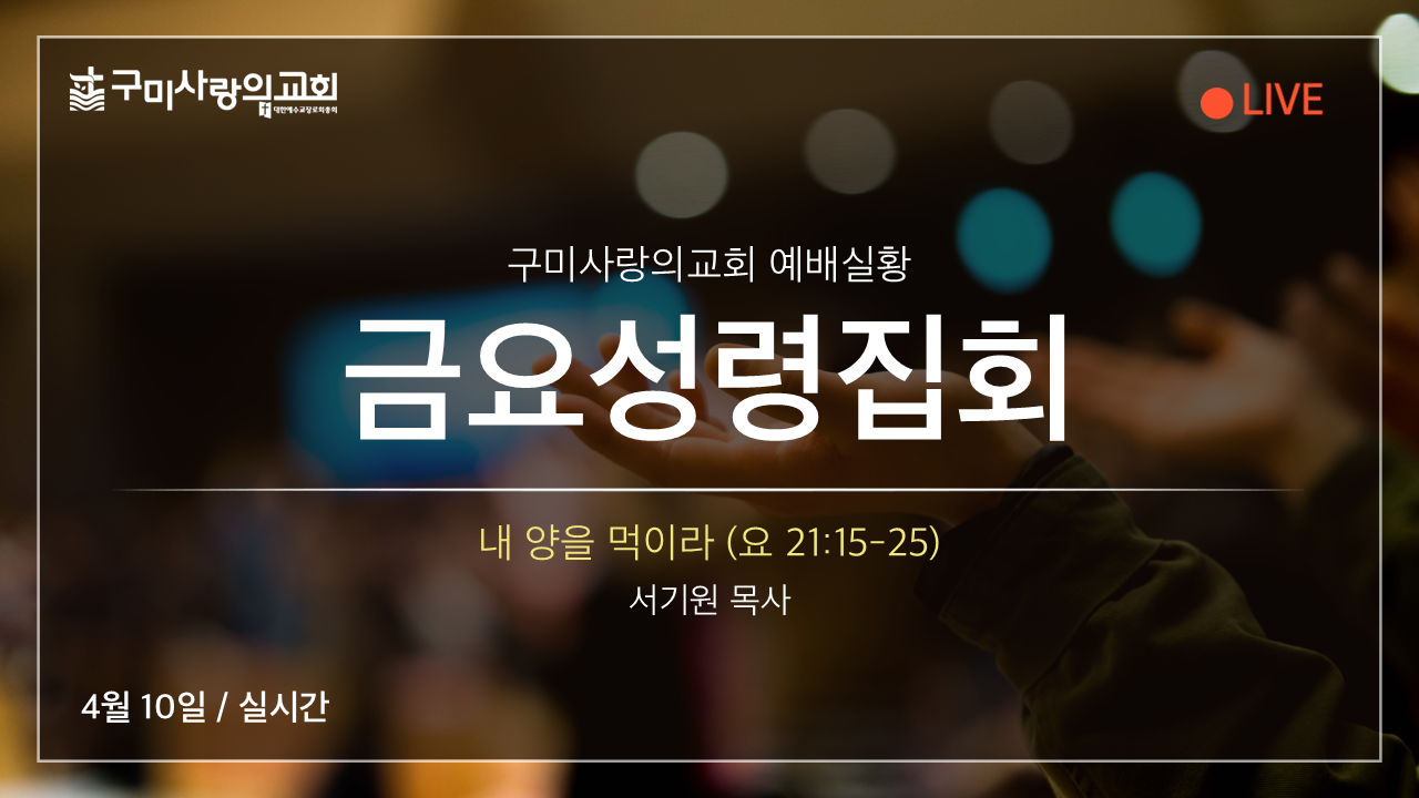 내 양을 먹이라